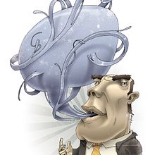 Ilustración Editorial. Design, and Traditional illustration project by Mᴧuco Sosᴧ - 07.10.2009