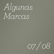 Algunas Marcas - 2007 / 2008. Design project by FURIA. - 07.14.2009
