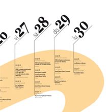 Cartel 57 Festival de Música y Danza de Granada. Design project by Claudia Pinto Negreira - 07.14.2009