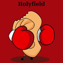 Tyson Vs Holyfield. Traditional illustration project by Eduardo Fuente Martínez - 07.21.2009