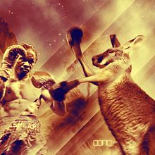 Boxing kangaroo.  project by Alberto Rosa - 07.23.2009