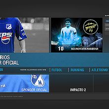 Sitio Web Saeta Colombia. Design project by Cesar Mattar - 08.30.2009