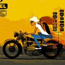 Road postcards. Traditional illustration project by Oriol Vidal - 09.02.2009