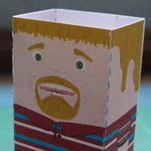 Kren_vCard_3D. Design, and Traditional illustration project by Rubén Galgo - 09.14.2009