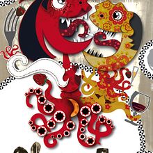 ilustracion para restaurante. Traditional illustration project by Luis Gomariz - 10.25.2009