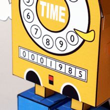 Màquina del Temps Paper Toy. Un proyecto de Diseño, Ilustración tradicional, Fotografía y Publicidad de Quim Mirabet López - 05.11.2009