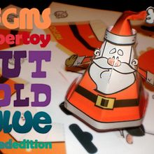 papa noel paper toy. Traditional illustration project by Olivier Fritsch - 12.15.2009