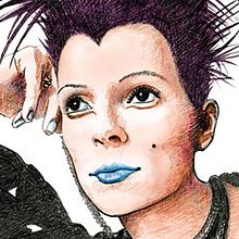 Retrato Bimba Bosé. Design, and Traditional illustration project by Chema Longobardo Polanco - 12.24.2009
