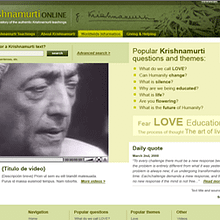 JKrishnamurti Online. Un proyecto de Diseño y Programación de Miguel Ángel Dávila Carrasco - 23.01.2010