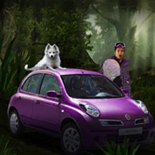 Nissan Micra 4x4. Design, Traditional illustration, and Advertising project by Núria Parés Farrera - 02.26.2010