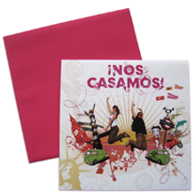 Tarjeta boda. Design, and Traditional illustration project by Candy Martínez - 02.12.2010