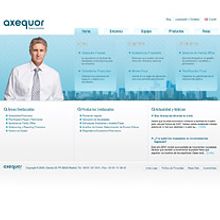 Web Axequor. Design, and Programming project by seven - 02.12.2010