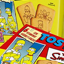 Galletas_Simpsons_Pack. Un proyecto de Diseño, Ilustración tradicional, Diseño gráfico y Packaging de Miguel Beneytez Peñuelas - 19.06.2012