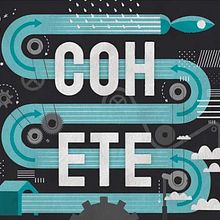 LP de Cohete. Design, and Traditional illustration project by Diego Cano - 03.01.2010