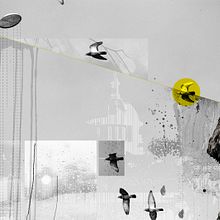 Volando bajo la lluvia. Design, and Traditional illustration project by masdemenos design - 03.10.2010