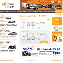 Web E-commerce Quick Rent. Design, and UX / UI project by Raul Piñeiro Alvarez - 03.10.2010