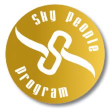 Sky People Program Logo. Design, Traditional illustration, and Advertising project by Laura Ramos Tirado - 03.11.2010