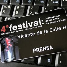 IV Festival Internacional de las Artes de Castilla y León. Een project van  Ontwerp y Fotografie van Vicente de la Calle - 22.03.2010