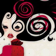 Black Eyes in Your Soul. Un progetto di Illustrazione tradizionale di Miriam D.J. - 04.04.2010