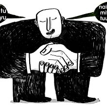 Blanco y Negro. Traditional illustration, and Advertising project by Juan Darién - 04.16.2010