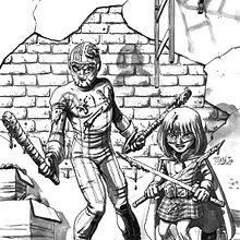 Kick-Ass pinup. Traditional illustration, Film, Video, and TV project by Tomás Morón Aranda - 04.21.2010