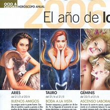 Horóscopo revista Clara. Traditional illustration project by Marisa López Moreno - 05.02.2010