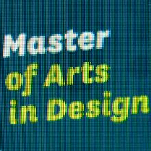 Master of Arts in Design. Un proyecto de Diseño de Sarah Hahnle - 08.05.2010