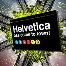 Helvetica has come to town!. Design project by Carlos J. de Pedro - 05.10.2010