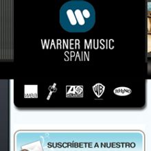 Warner Music España. Design project by Omar Benyakhlef Domínguez - 05.10.2010