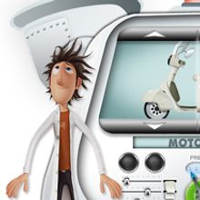 Invent-O-Matic, juego para Facebook. Design, and Traditional illustration project by Omar Benyakhlef Domínguez - 05.10.2010