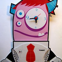 Norbert - Reloj de pared. Design, and Traditional illustration project by jorge sierra - 06.05.2010
