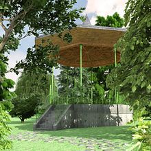 Templete en el parque. Design, and 3D project by Iván Tapia Barranco - 06.30.2010