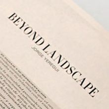 Beyond Landscape. Un progetto di Design di Juanjo Justicia Peláez - 30.06.2010