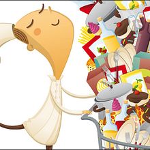 El chef que tiene todo. Traditional illustration, and Advertising project by Luciana Bicalho - 07.17.2010