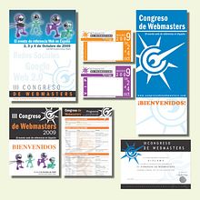 Cartelería Congreso Webmasters. Un projet de Design , Illustration traditionnelle , et Publicité de SUSANA FOLGADO - 05.08.2010