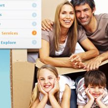 Moving Ideas homepage layout. Een project van  Ontwerp van Six Design - 30.08.2010