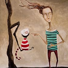 Viento ventoso. Ilustração tradicional projeto de Isabel García Montesinos - 04.09.2010