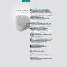 Carla Nicolás web. Design project by kid_a - 09.07.2010