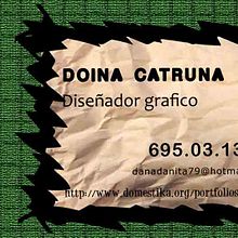 Tarjeta de presentación. Design project by Dana Catruna - 10.07.2010