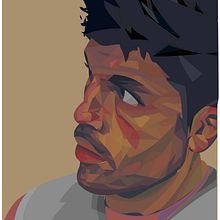 Autorretrato vectorial. Design, and Traditional illustration project by Luis Miguel Sánchez Paredes - 10.08.2010