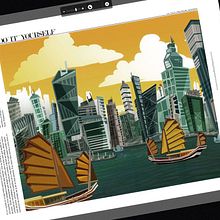 Background. Traditional illustration project by Eva Vázquez - 10.12.2010