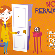 Nosotros sí que nos rebajamos. Design, Traditional illustration, and Advertising project by Héctor Delgado Ros - 10.25.2010