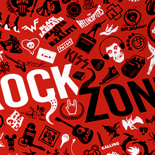 Camiseta RockZone. Design, and Traditional illustration project by Héctor Delgado Ros - 10.25.2010
