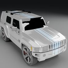 Hummer H3. Un progetto di 3D di Felipe Cambas Cancelo - 02.11.2010
