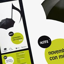 Novembro con Música 2010. Un progetto di Design, Illustrazione tradizionale, Fotografia e Pubblicità di Gende Estudio - 05.11.2010