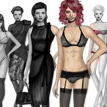 My-MINX.com - fashions. Traditional illustration project by egarcigu - 11.07.2010