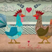 Proyecto Pollo. Ilustração tradicional projeto de María Carolina Torres - 17.11.2010