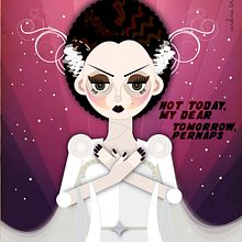 Novia de Frankenstein. Projekt z dziedziny Trad, c i jna ilustracja użytkownika María Carolina Torres - 17.11.2010