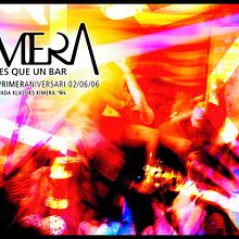 Cartell primer aniversari bar Kimera. Design, Traditional illustration, and Photograph project by Marc Perelló - 11.18.2010