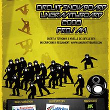 Circuit Snowboard Ungravityboard 2008. Design, Traditional illustration, and Advertising project by Marc Perelló - 11.18.2010